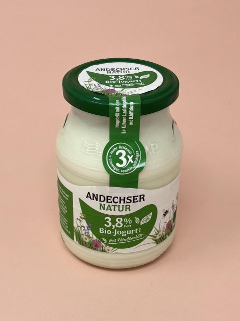 Yaourt nature entier (3,8% mati&egrave;res grasses)