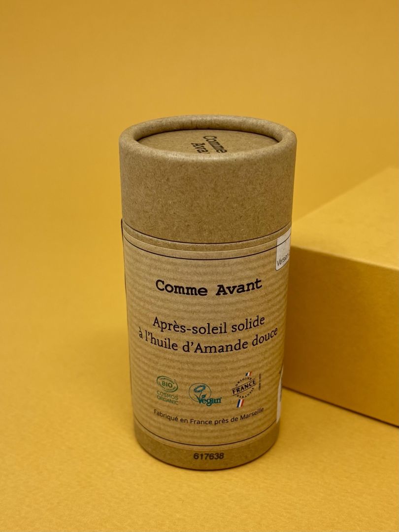 Après-soleil solide à l'huile d'Amande douce