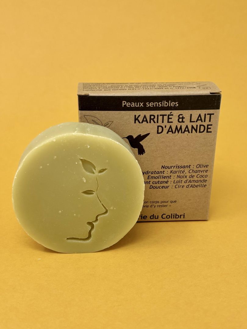 Savon peaux sensibles - Karit&eacute; & Lait d'Amande