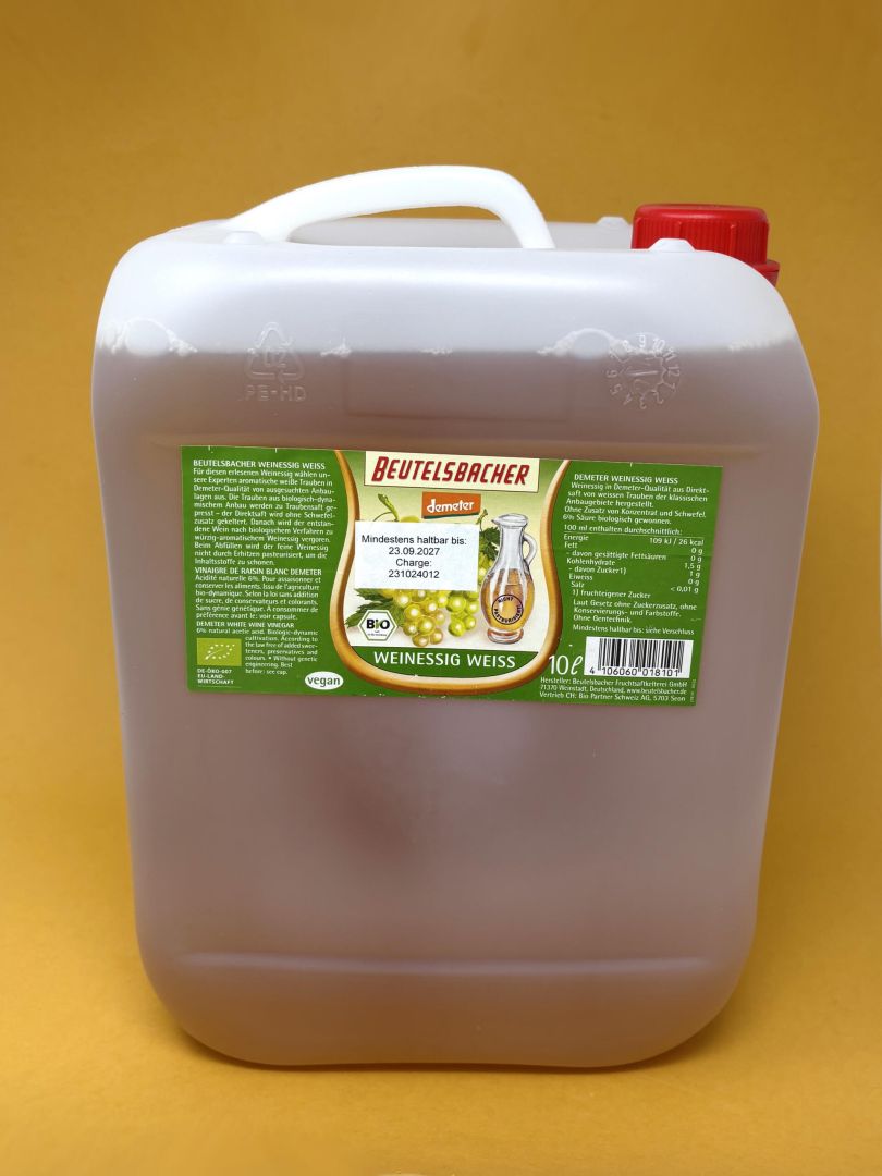 Vinaigre vin blanc 10L