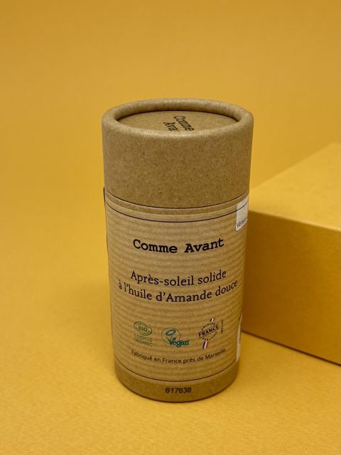 Après-soleil solide à l'huile d'Amande douce