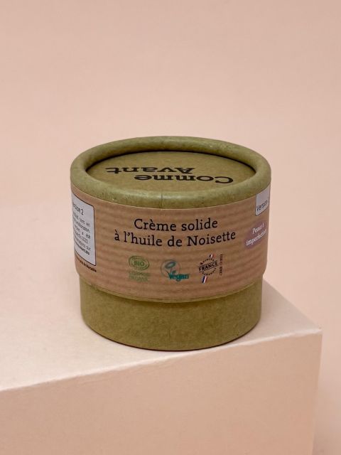 Crème solide à l'huile de Noisette
